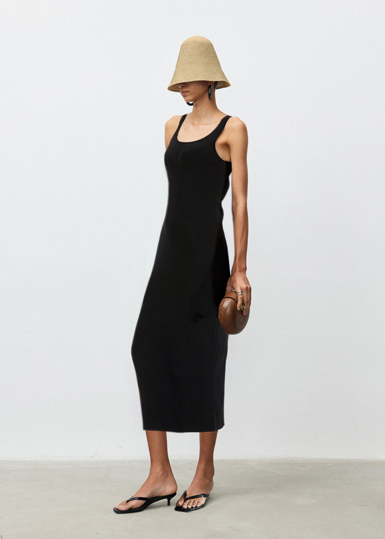 Knitted Midi Tube Dress