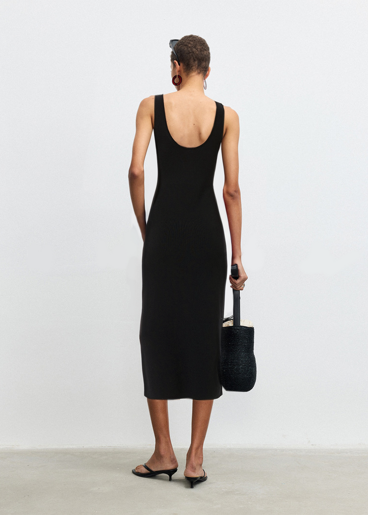 Knitted Midi Tube Dress