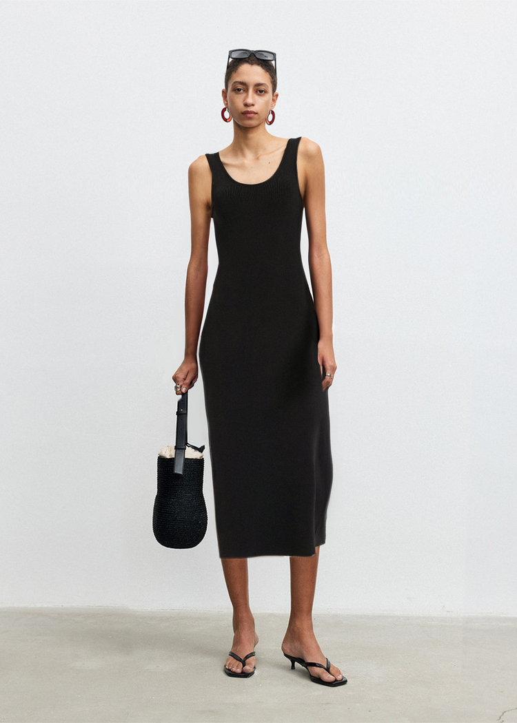 Knitted Midi Tube Dress