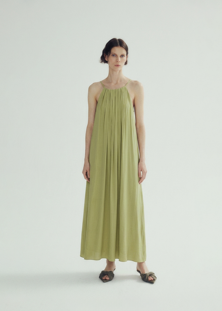 Pale Green Oversized Maxi Dress