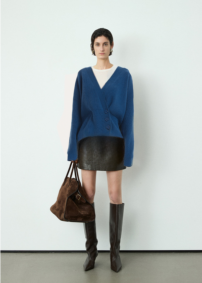 Wool Blend Wrap Cardigan