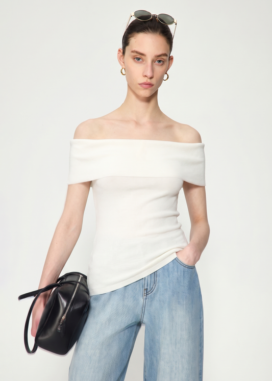 Off-the-Shoulder knitted Top