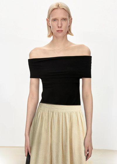 Off-the-Shoulder Short Sleeve Top