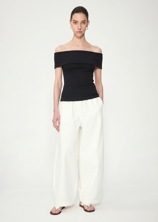 Off-the-Shoulder Short Sleeve Top