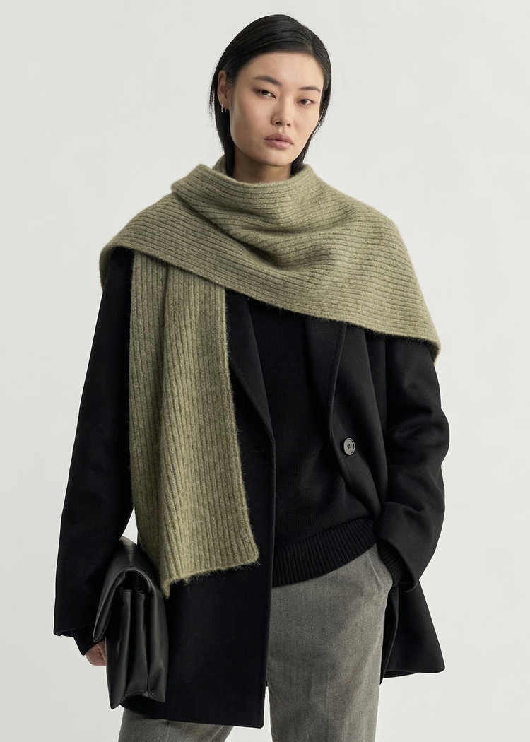 Light-Weight Wool Coat with Classic Notch Lapels