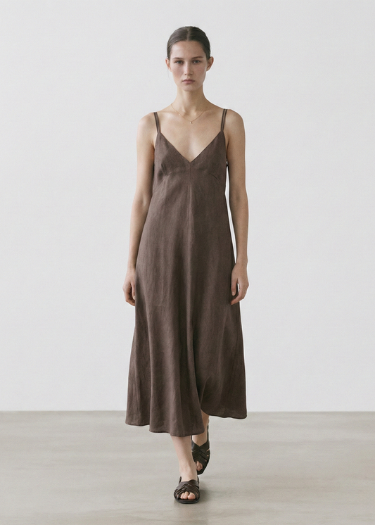 Lyocell Slip Midi Dress