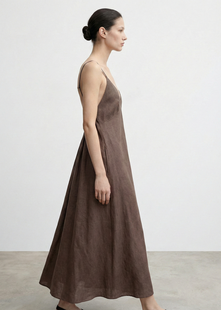 Lyocell Slip Midi Dress