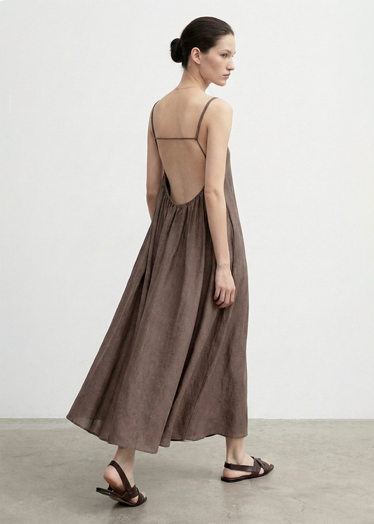 Lyocell Slip Midi Dress