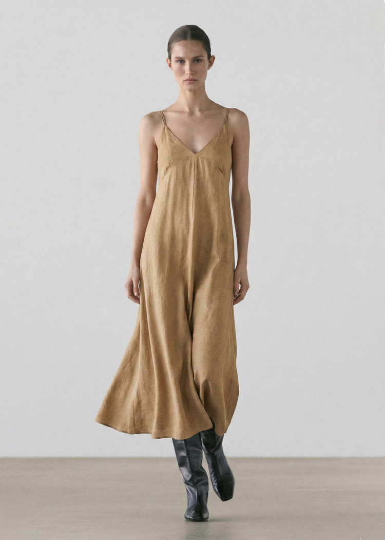 Lyocell Slip Midi Dress