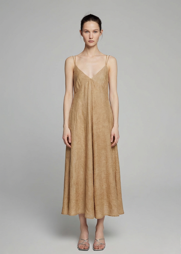 Lyocell Slip Midi Dress