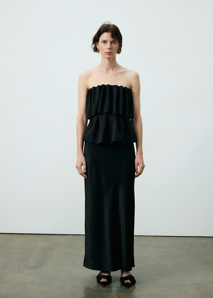 Ruffled Tube Top