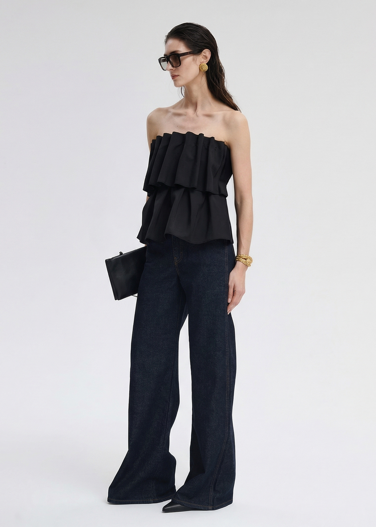 Ruffled Tube Top