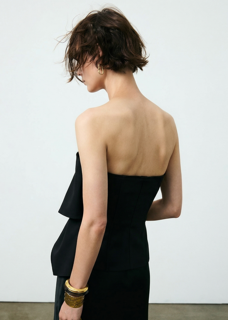 Ruffled Tube Top