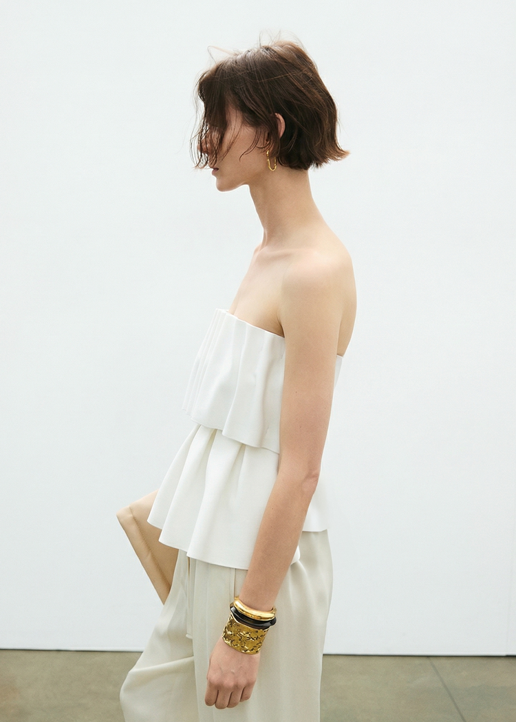 Ruffled Tube Top