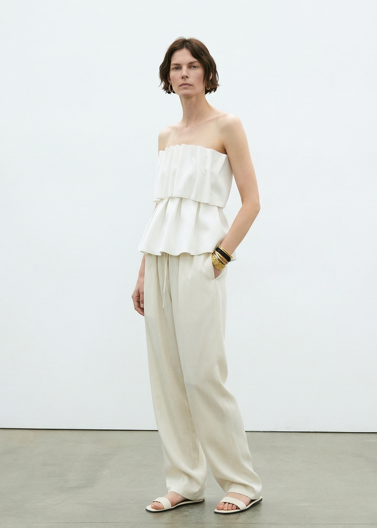 Ruffled Tube Top