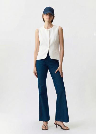 Handmade Linen Cotton Tailored Vest