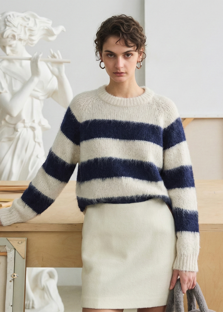 Stripe Knit Sweater