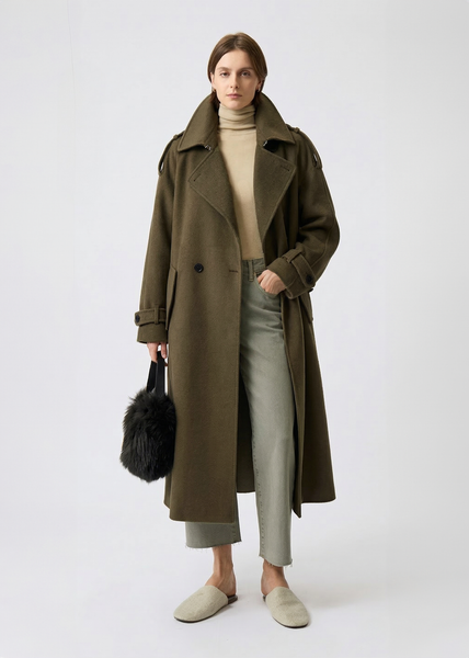 Wool Cashmere Oversized Trench Coat – Juniper Theory