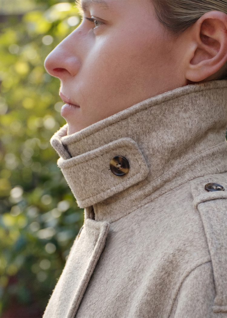 Wool Cashmere Oversized Trench Coat