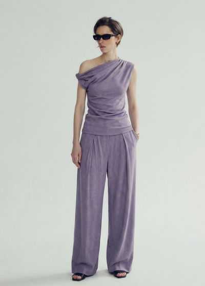 Asymmetrical Top in Lilac