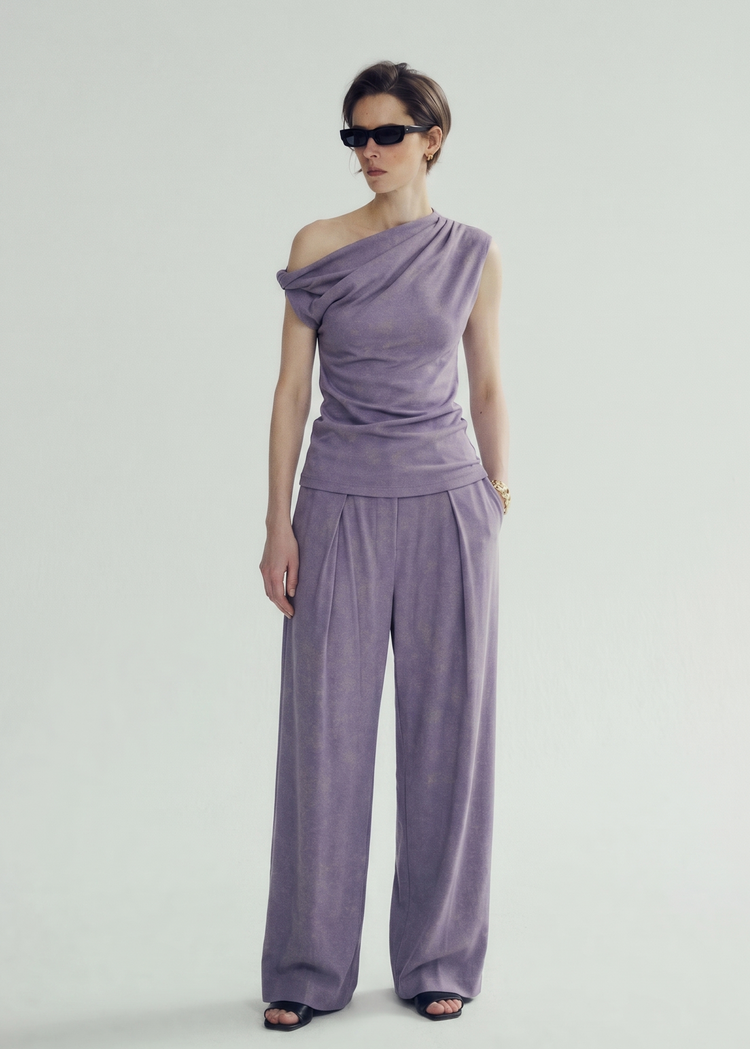 Asymmetrical Top in Lilac