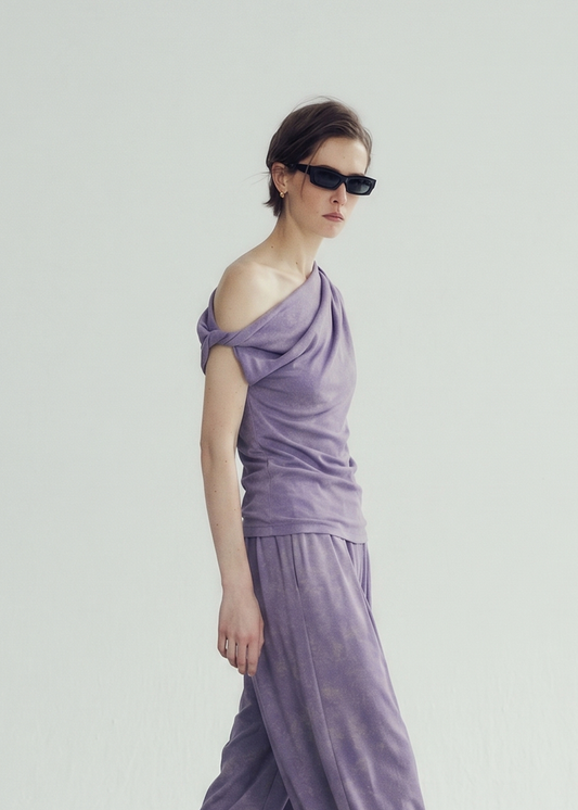Asymmetrical Top in Lilac