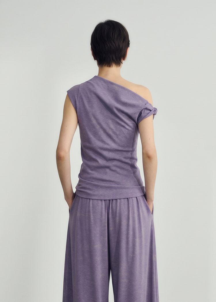 Asymmetrical Top in Lilac