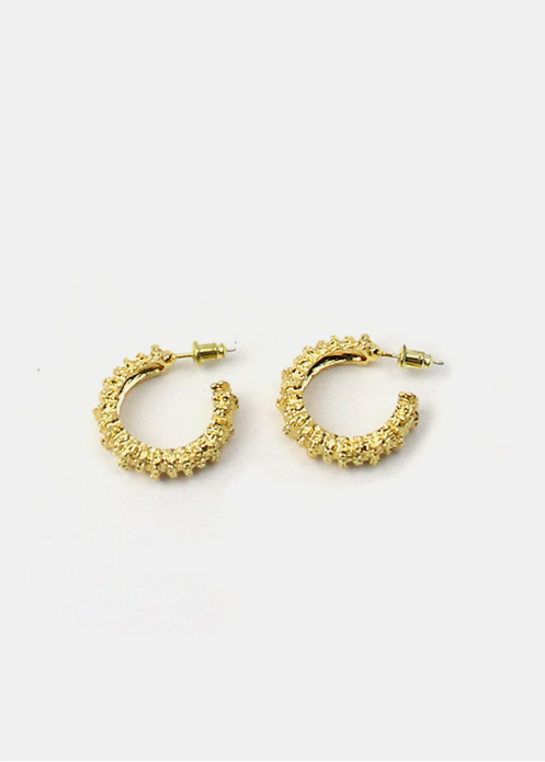 Texture Hoop Earrings