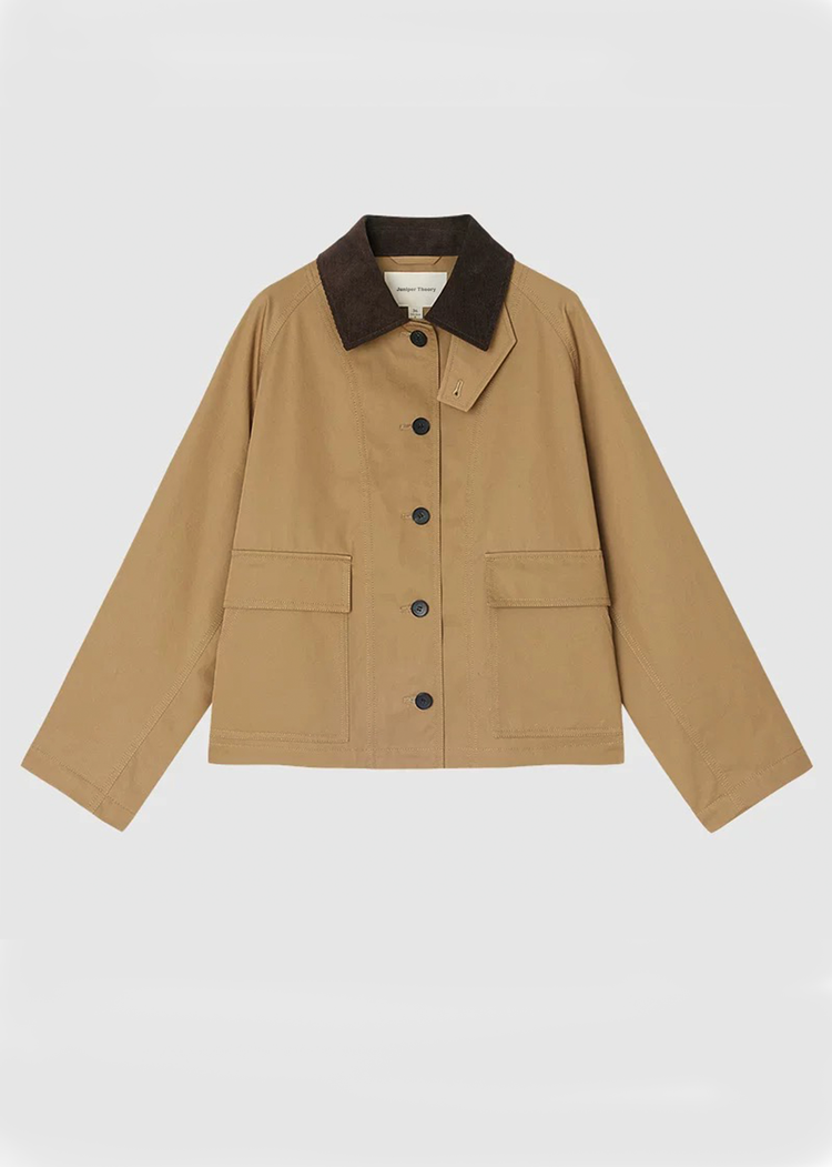 The Cropped Cotton-Twill Jacket