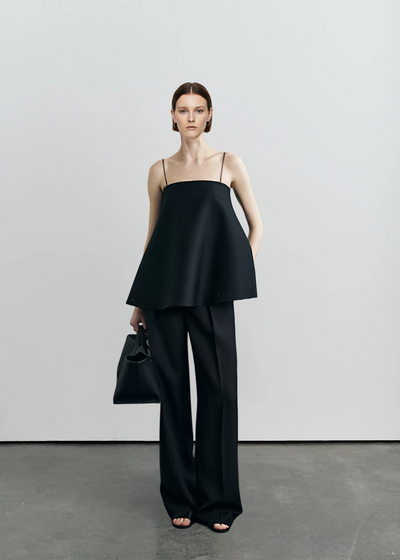 Sculpted Wool-Blend Swing Cami