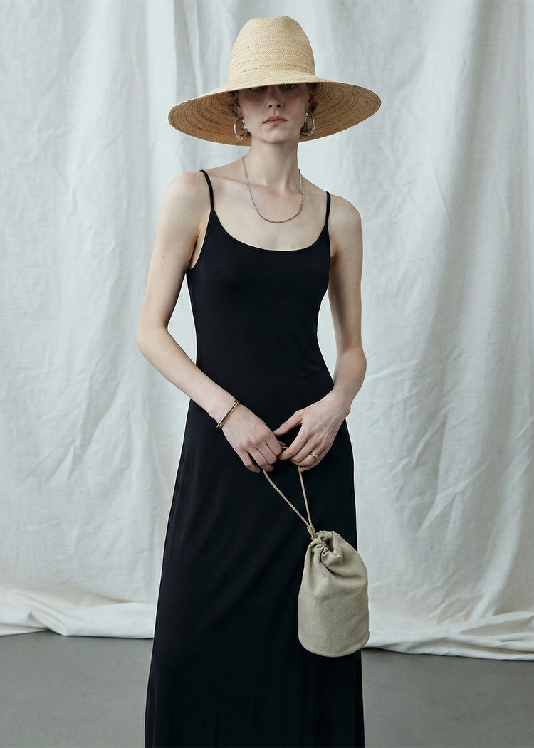 Minimalist Slip Maxi Dress