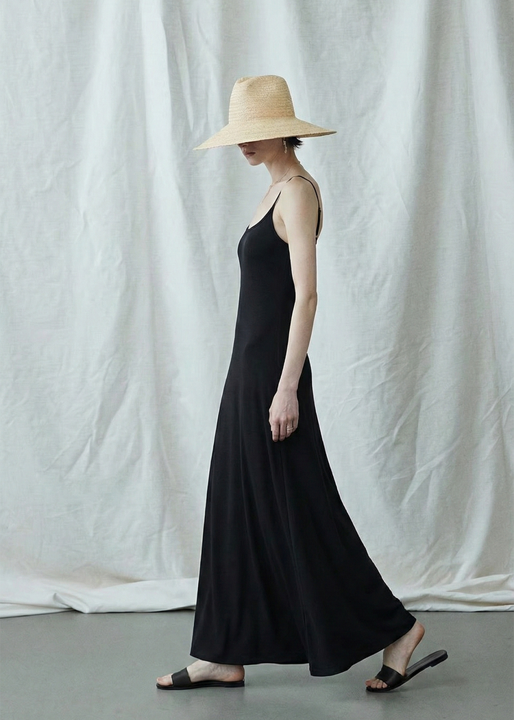 Minimalist Slip Maxi Dress