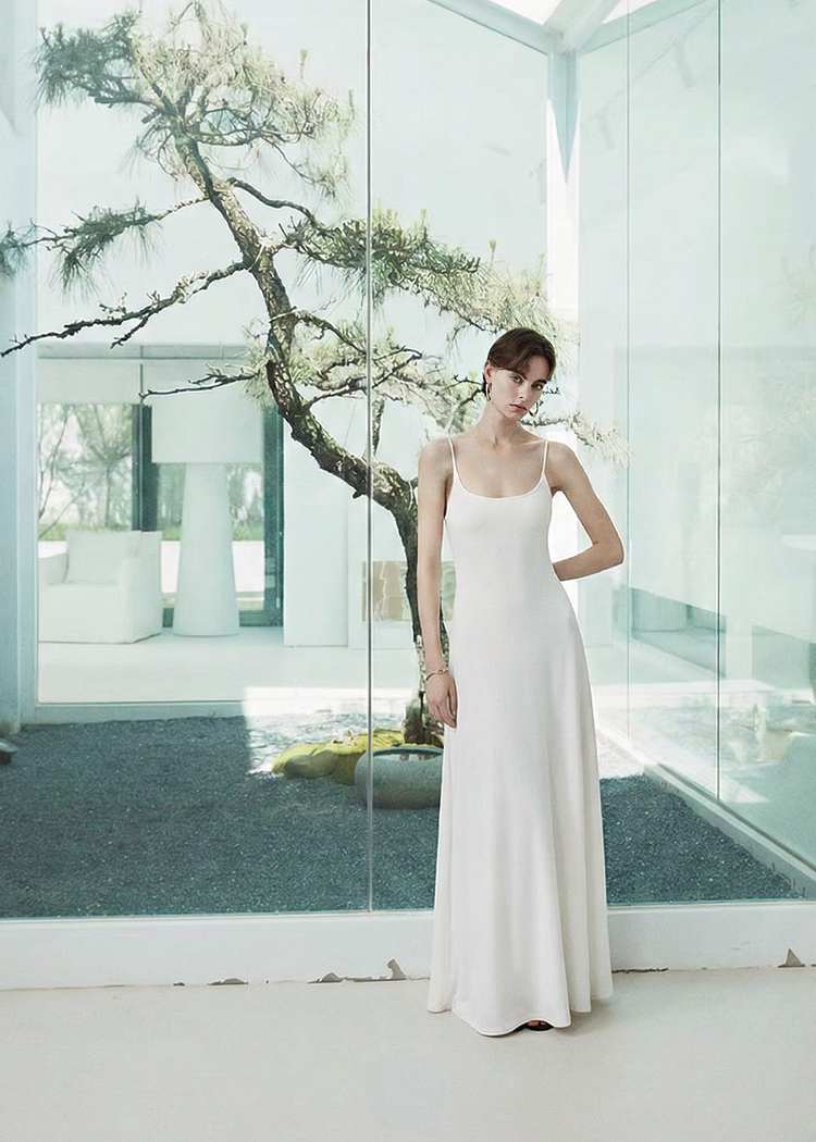 Minimalist Slip Maxi Dress