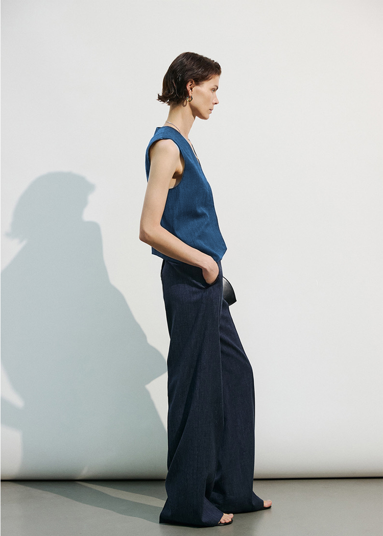 Handmade Flax Linen Waistcoat