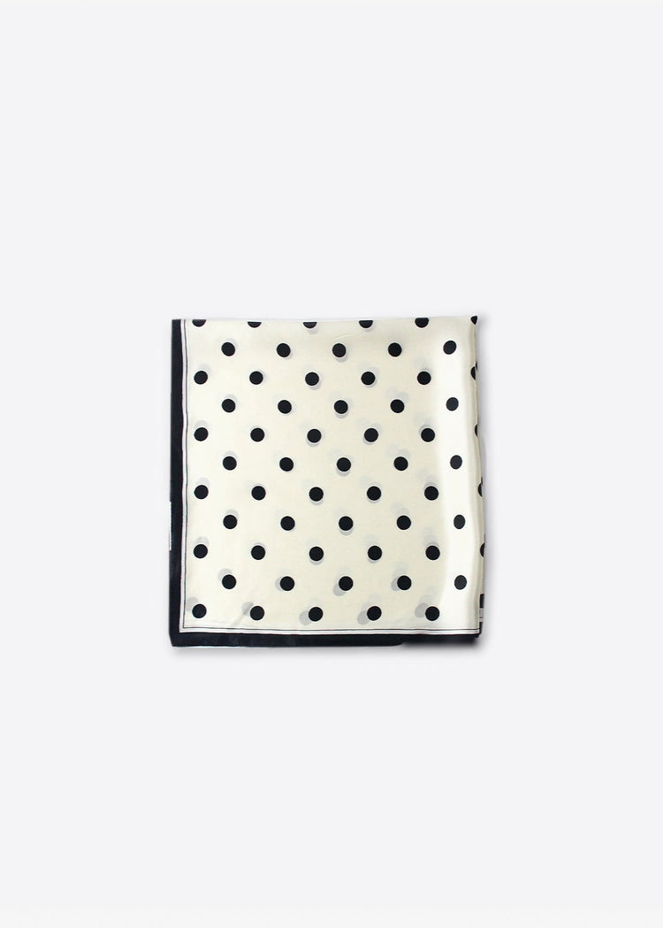 Polka-Dot Silk Scarf