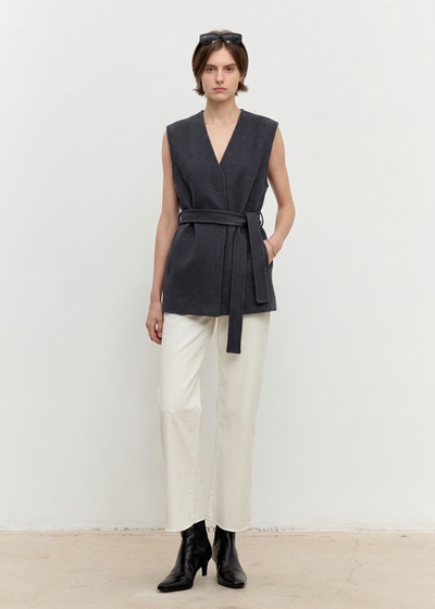 Double-Faced Wool Vest