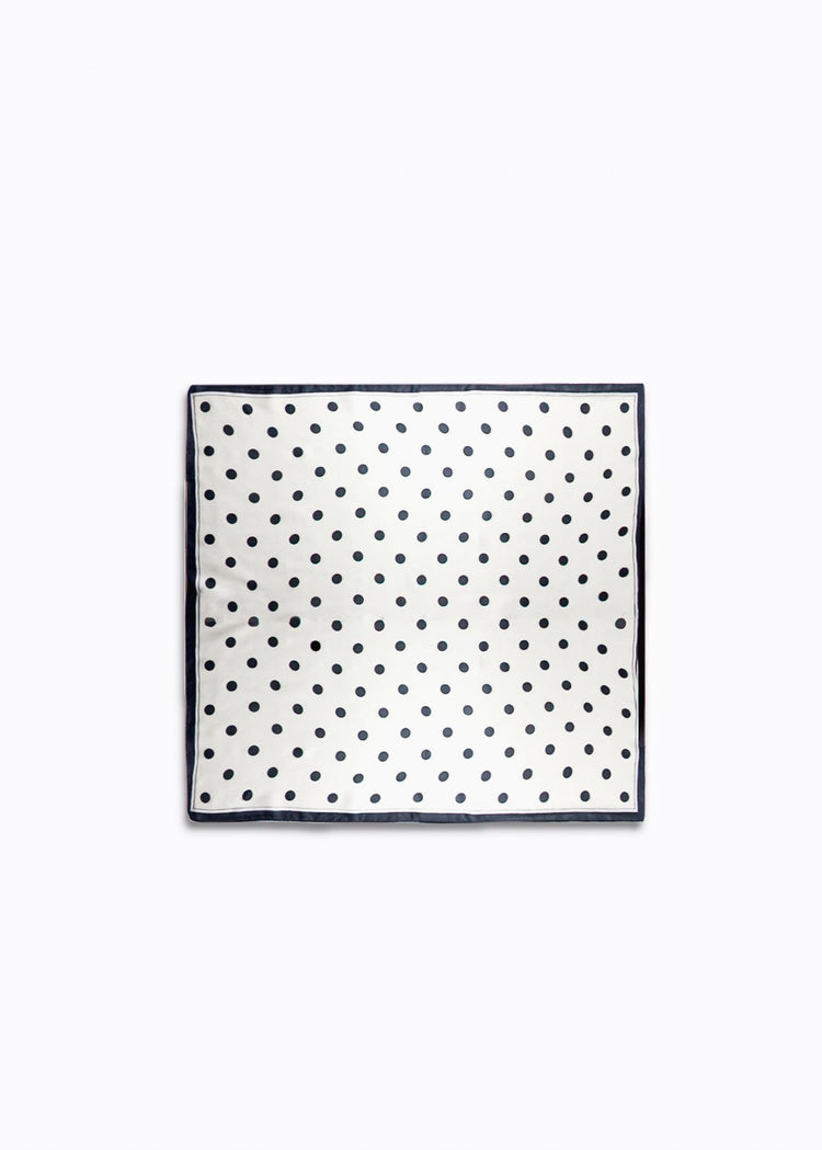 Polka-Dot Silk Scarf