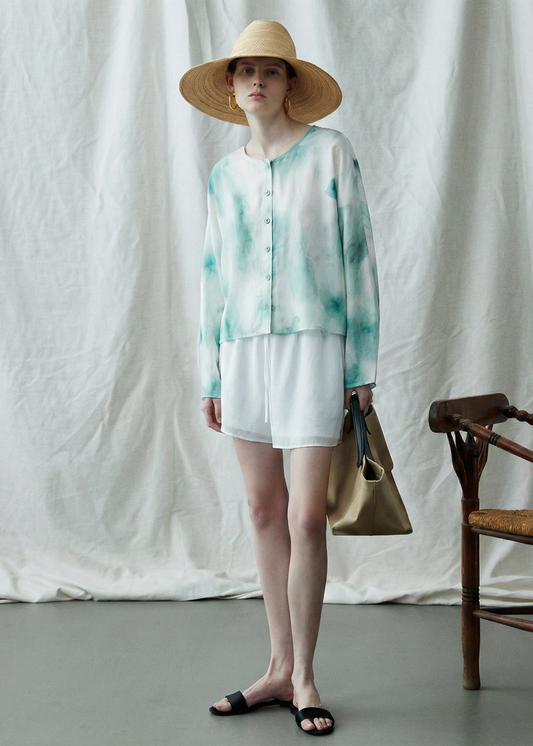 Watercolour Silk Shirt