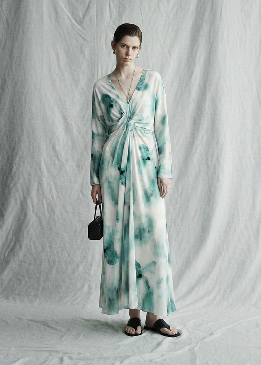 Watercolour Silk Dress
