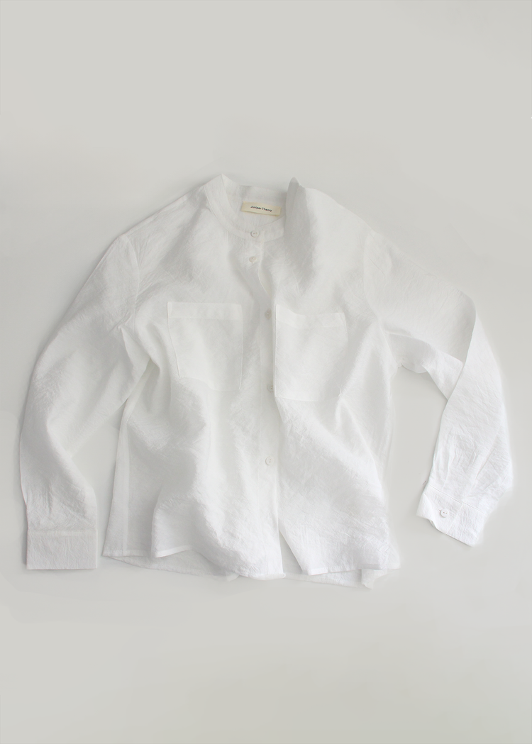 Crinkle Linen Silk Shirt