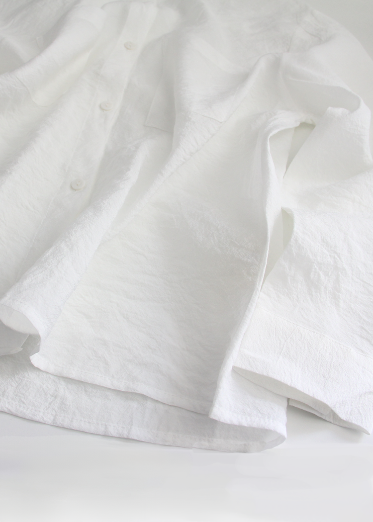 Crinkle Linen Silk Shirt