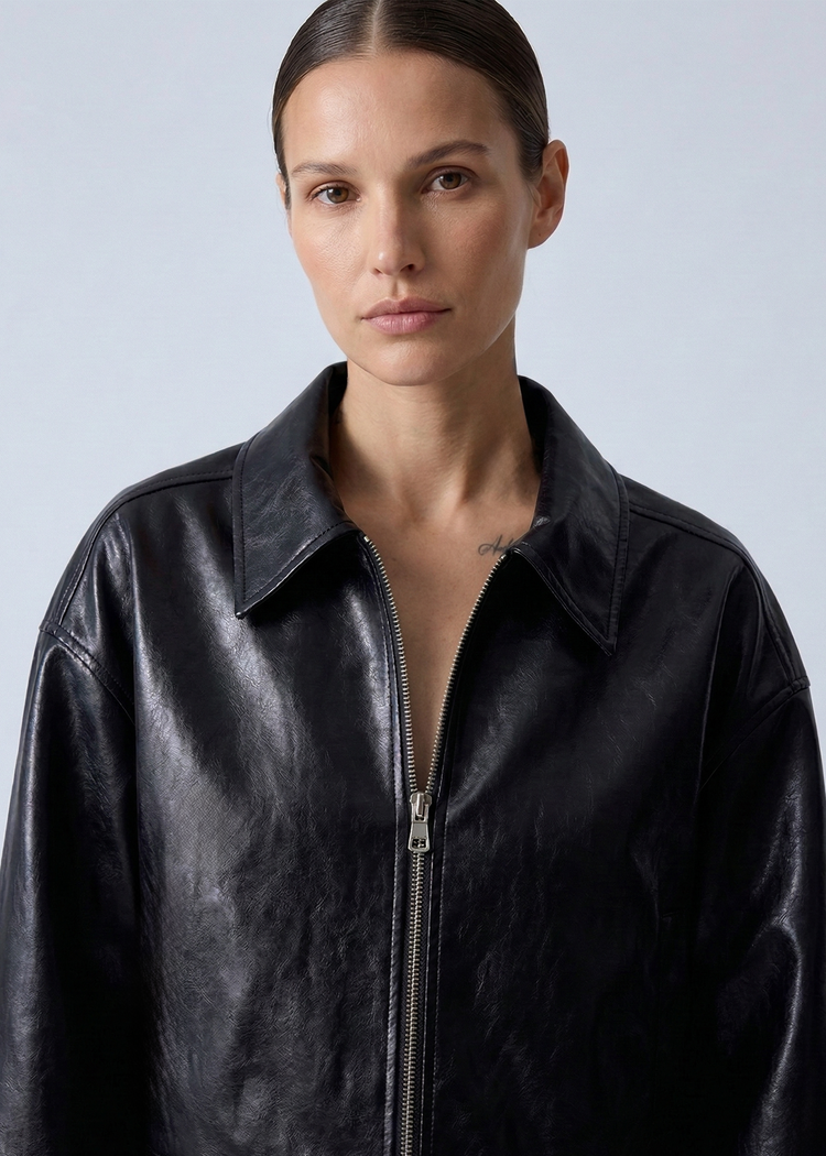 Faux Leather Jacket