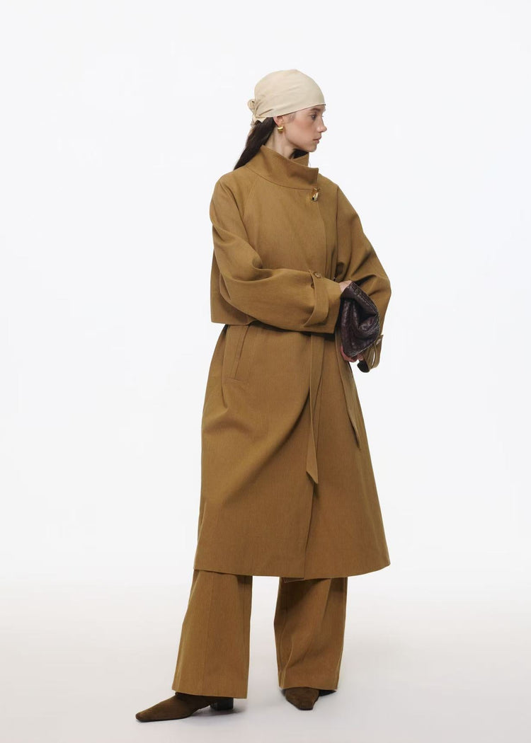 Buckle Detail Trench Coat