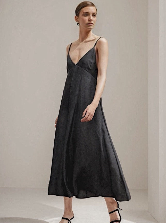 Lyocell Slip Midi Dress – Juniper Theory