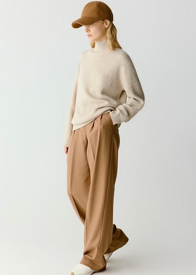 Pleated Wide-leg Trousers