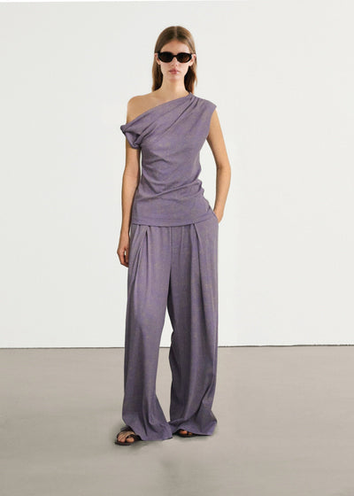 Asymmetrical Top in Lilac