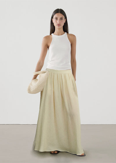 Lyocell Linen Blend Skirt