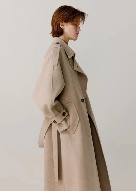 Single-breasted cashmere coat Coats, trench coats