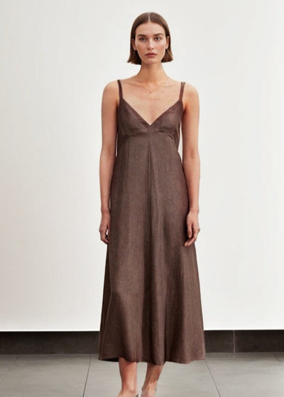 Lyocell Slip Midi Dress