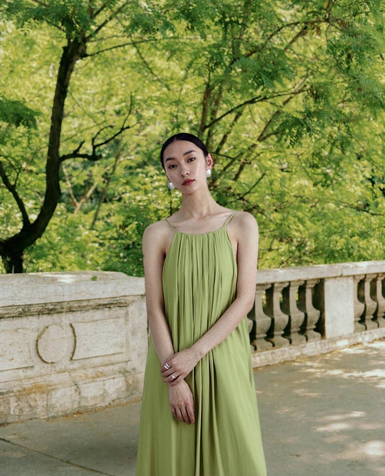 Pale Green Oversized Maxi Dress